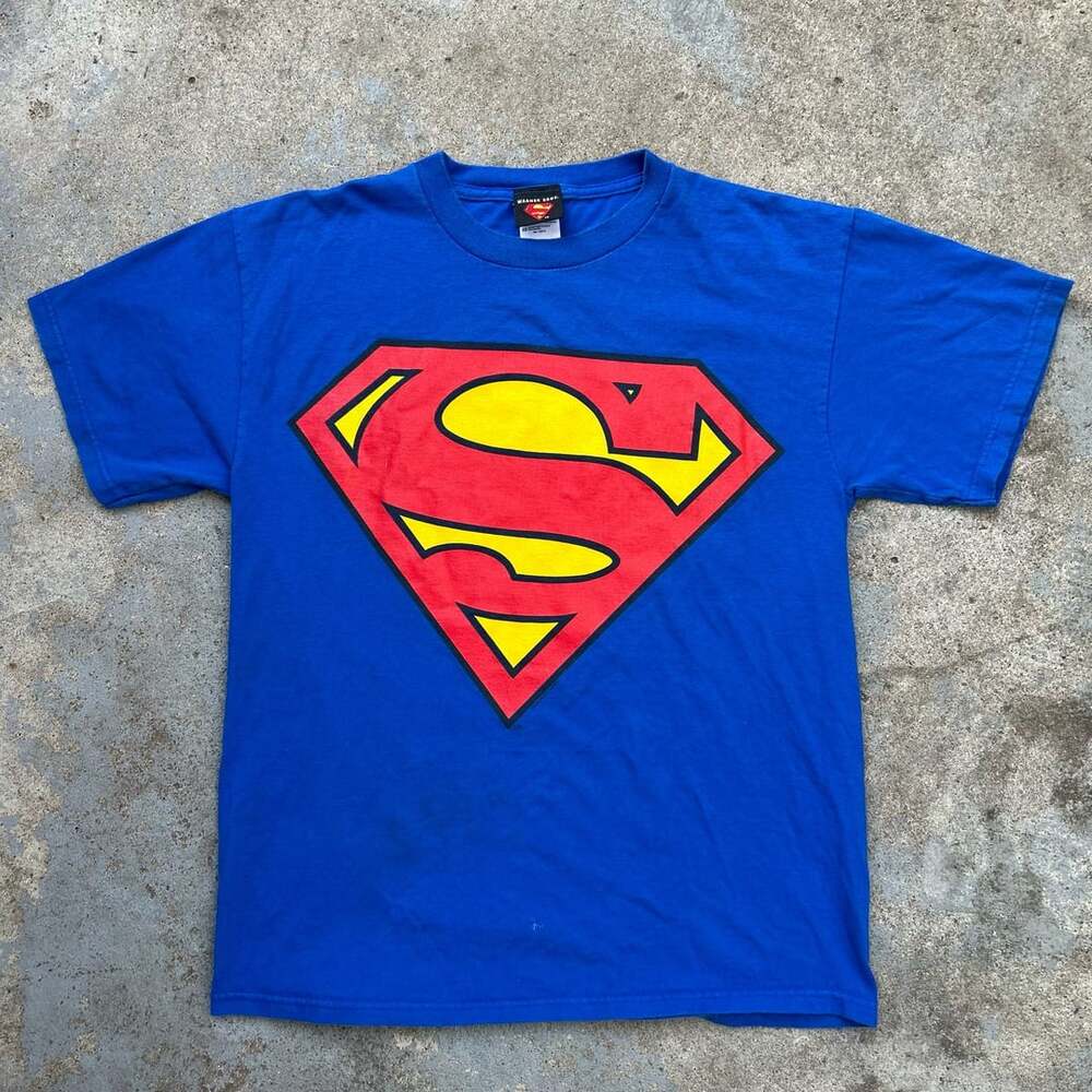 Vintage Superman Logo Shirt DC Comics